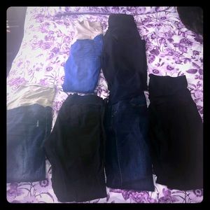 Maternity lot of 6 jeans